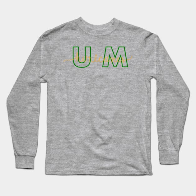 Miami Hurricanes Long Sleeve T-Shirt by ayanayokie